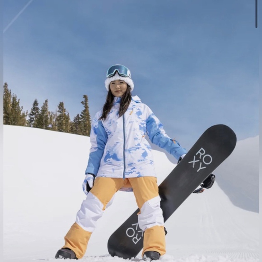 ROXY Women's Chloe Kim Woodrose Snow Pants‎ size large brand new - Picture 9 of 16